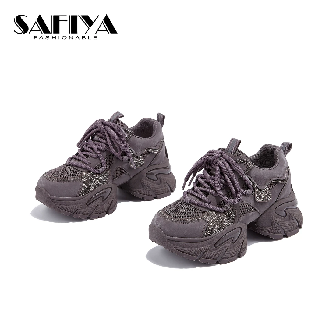 索菲娅同款2025新款时尚休闲爆款潮流厚底老爹鞋女SFD3112C33