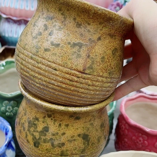 多肉绿植陶瓷花盆9.9包邮