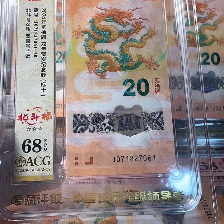 塑料071827061 龙年生肖钞标十