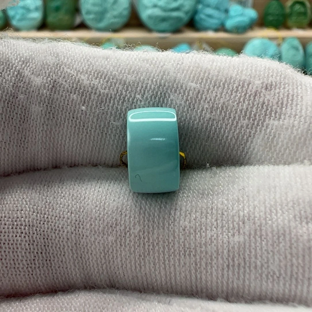 未镶嵌绿松石直切珠9.6x5.6mm