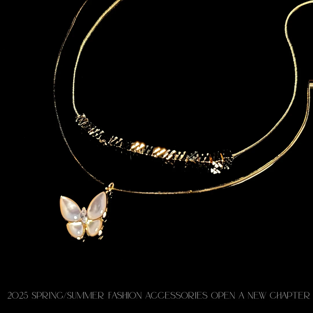 铜合金项链  镀k金 2025款C5976【镜花蝶梦】BEIYING MUMU 项链