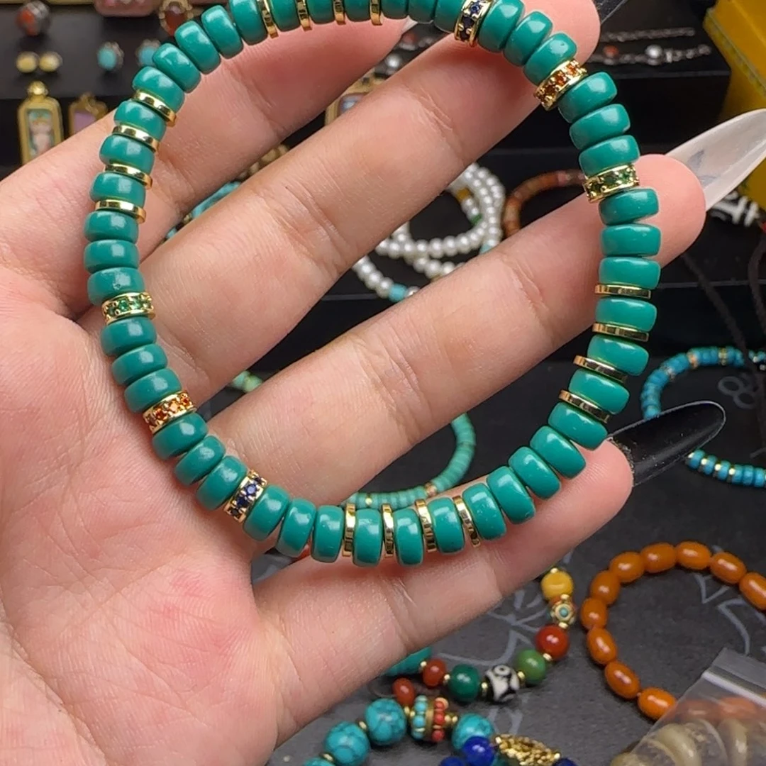 汤***堂DIY玻璃手串手链男女同款