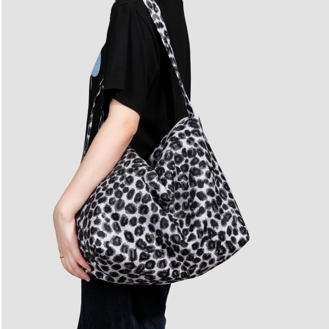 无则艺【宽肩带】黑豹艺术时尚百搭宽肩带原创印花多用男女通用