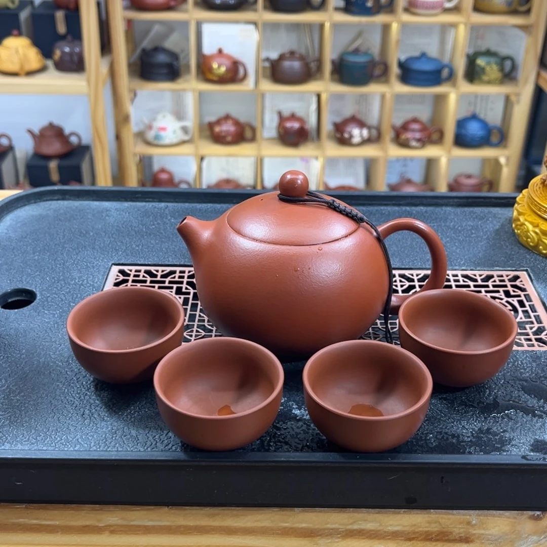 紫砂紫砂胖西施（一壶四杯）