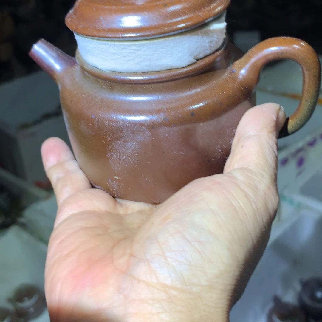茶壶紫砂纯自然柴烧