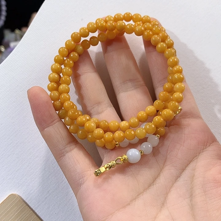 翡翠未镶嵌颈饰翡翠项链