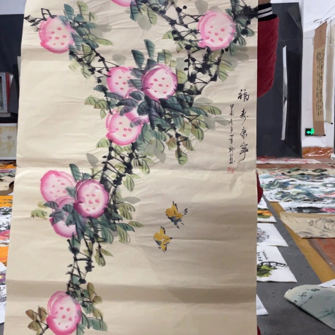 国画国画作品画心一张
