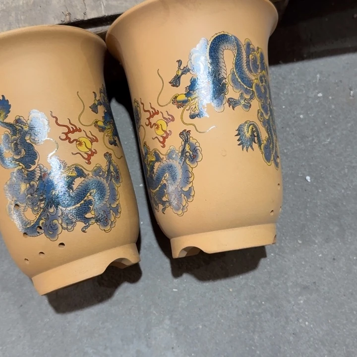 紫砂花盆 高度22口径17