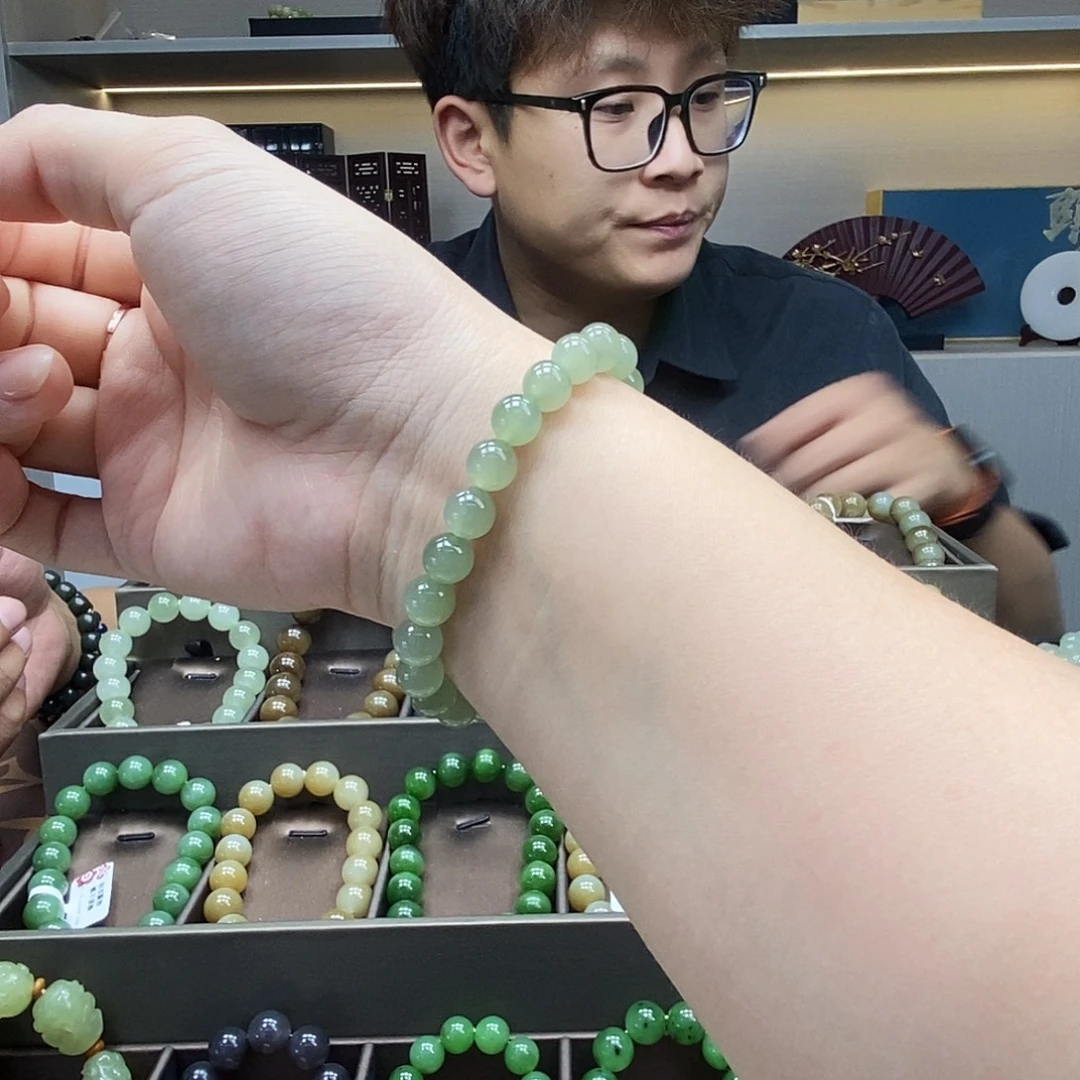 和田玉未镶嵌手串8晴水