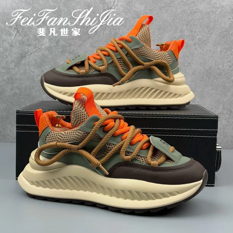 鞋子男款秋冬季2025潮牌新款男生鞋子厚底增高休闲百搭运动男鞋子