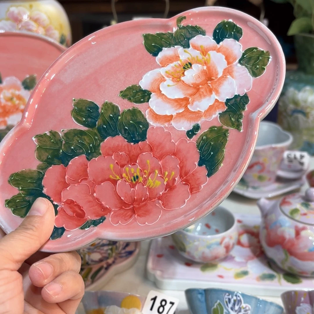 景德镇手绘高温釉下彩陶瓷茶具