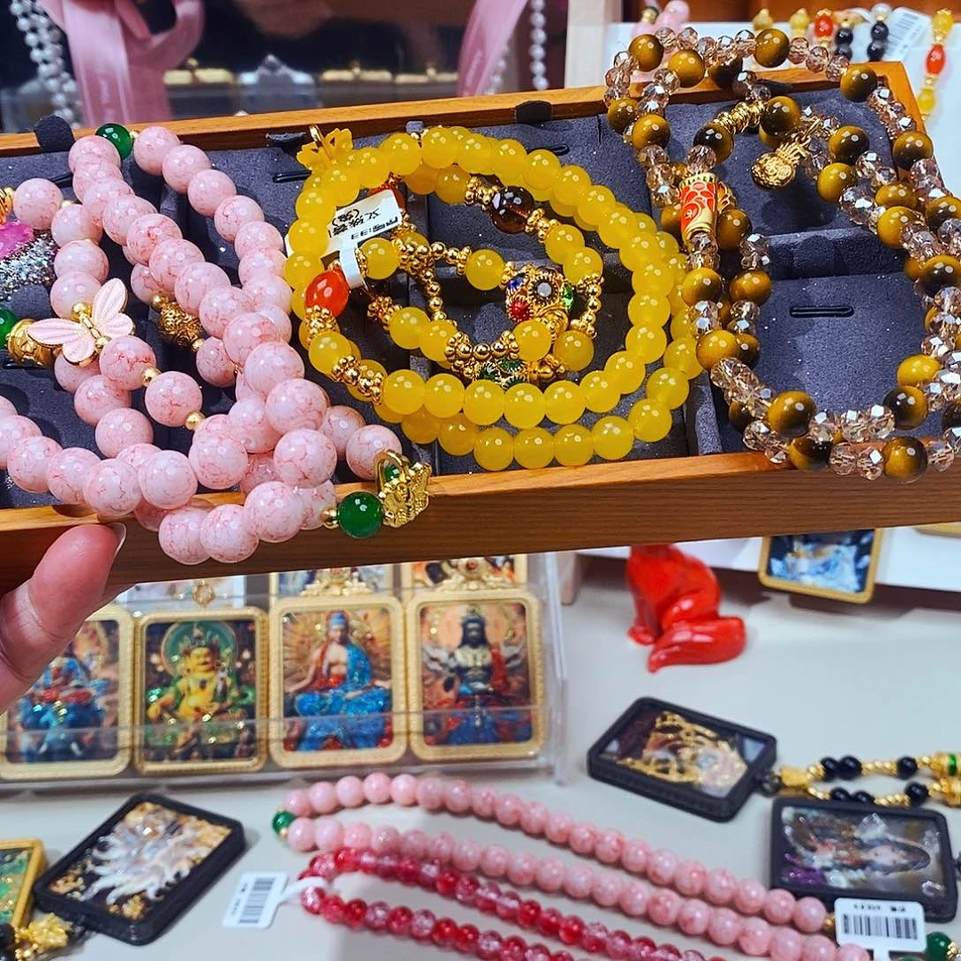 石英石纯铜藏传艺术唐卡作品