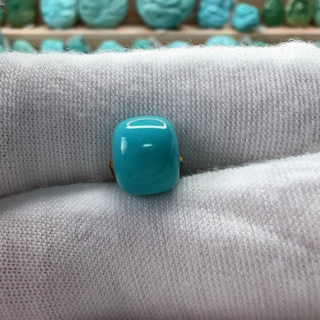 未镶嵌绿松石老型珠8.3x7mm