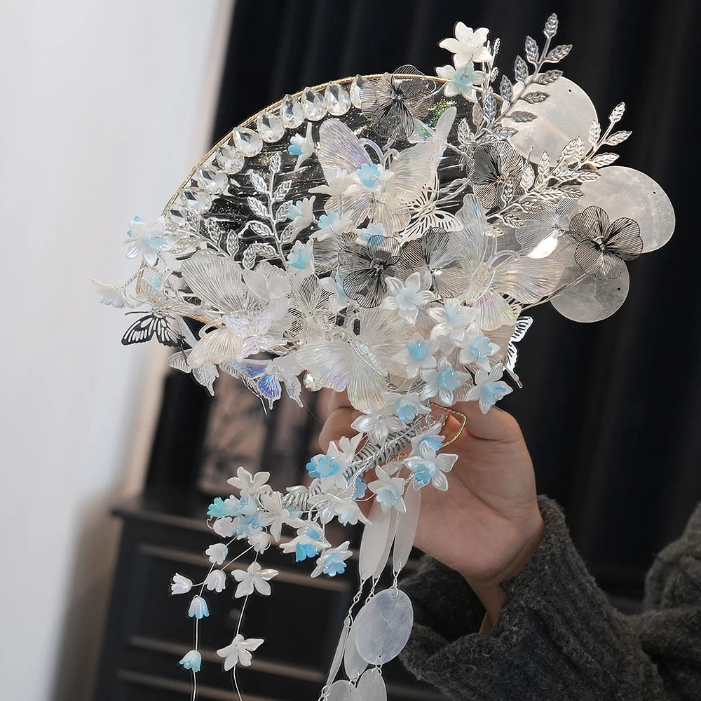 结婚婚纱珠宝珍珠权杖手捧花diy材料包奢华新娘捧花手拿花成品