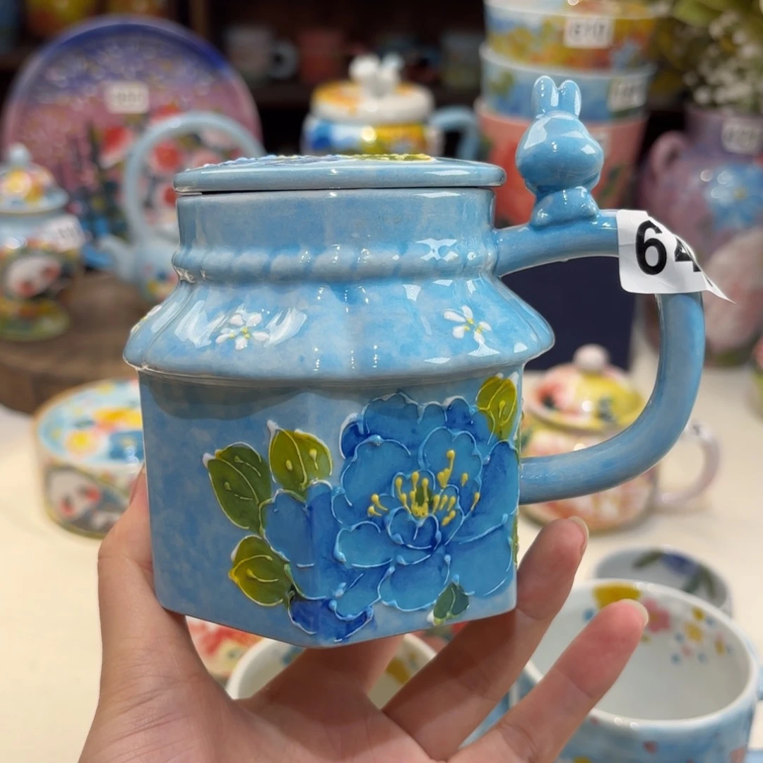 景德镇手绘高温釉下彩陶瓷茶具