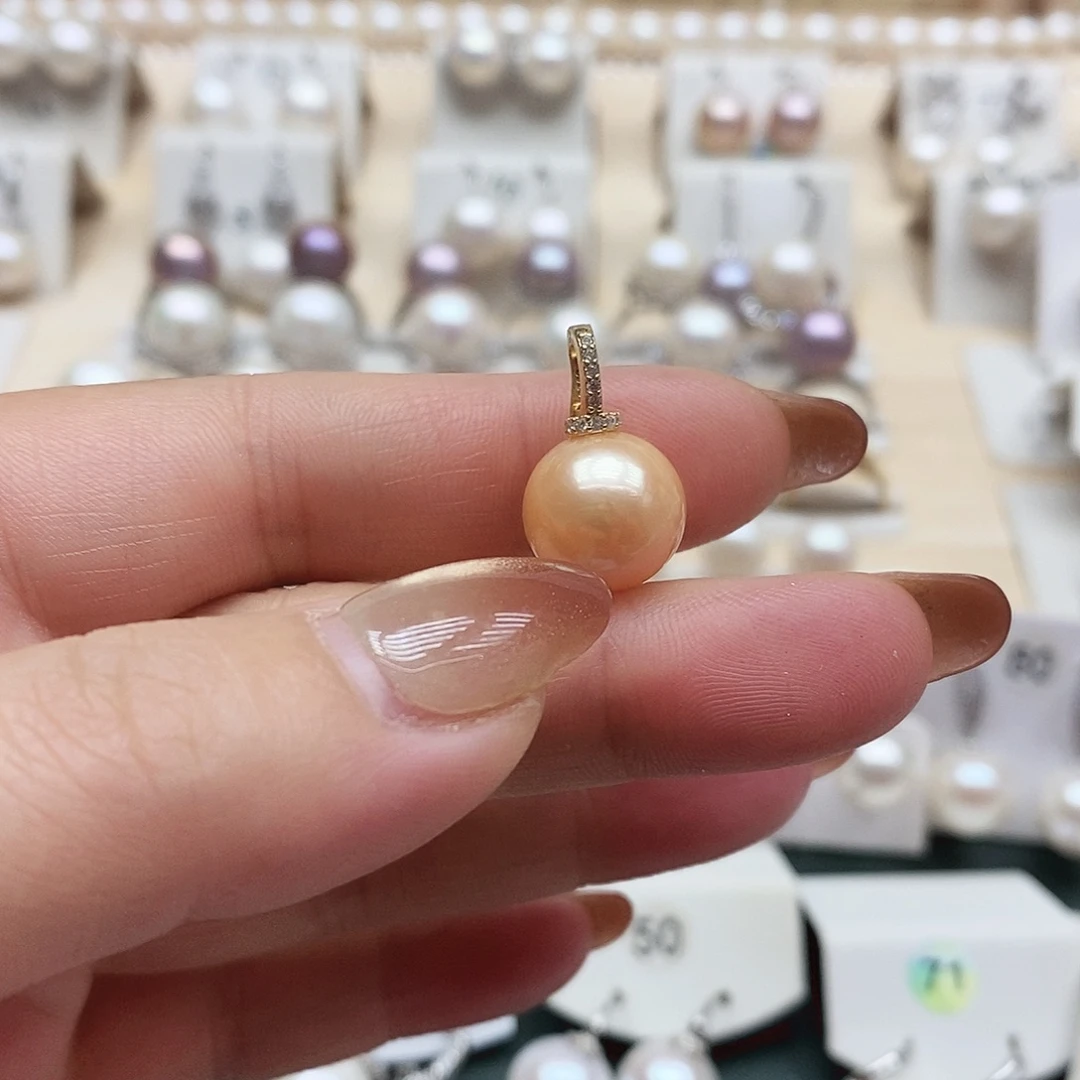 颈饰淡水珍珠银S925镶嵌