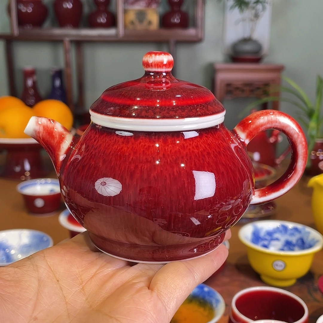 清欢雅玩原矿郎红潘壶