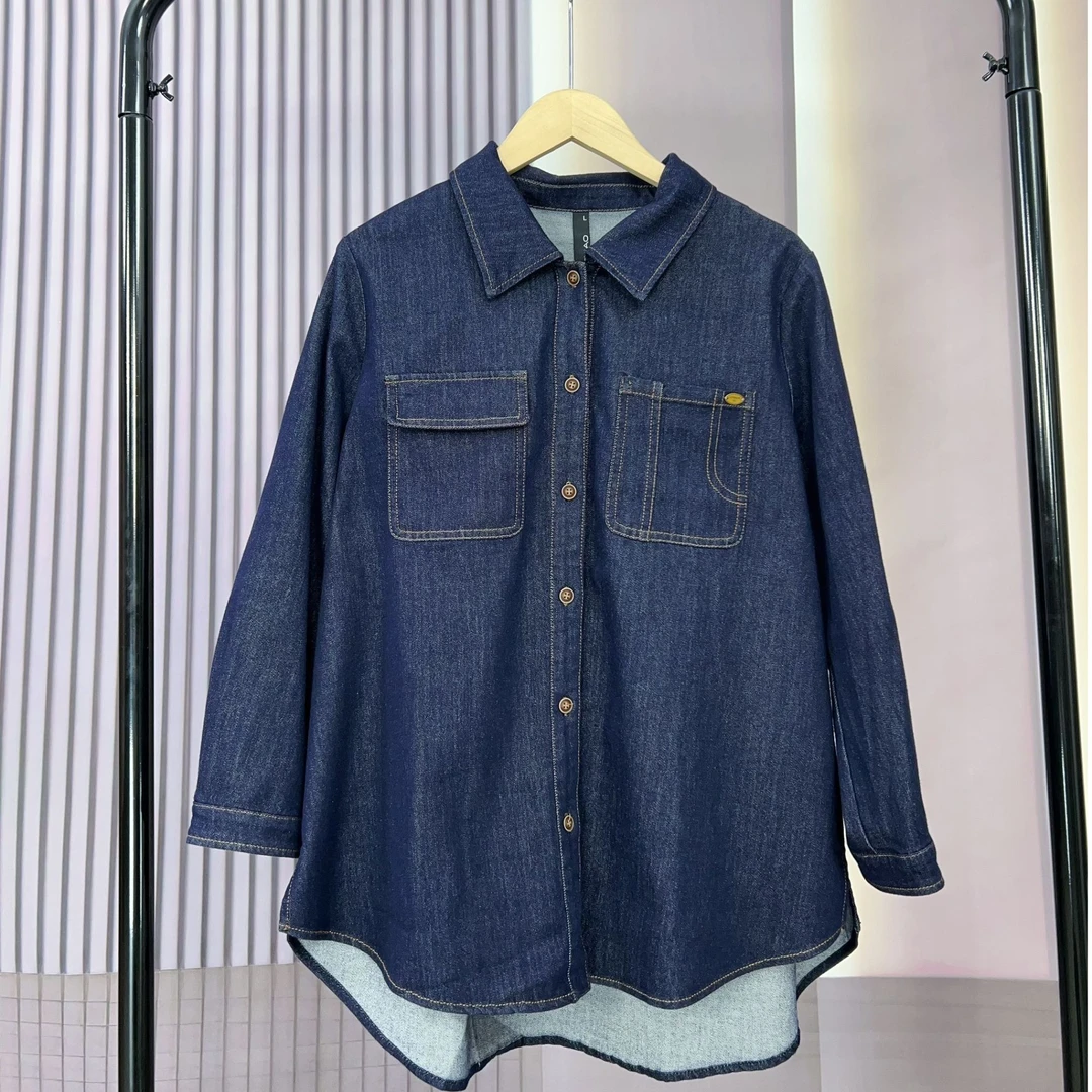 水淼2025-春季新款0571-牛仔衬衫