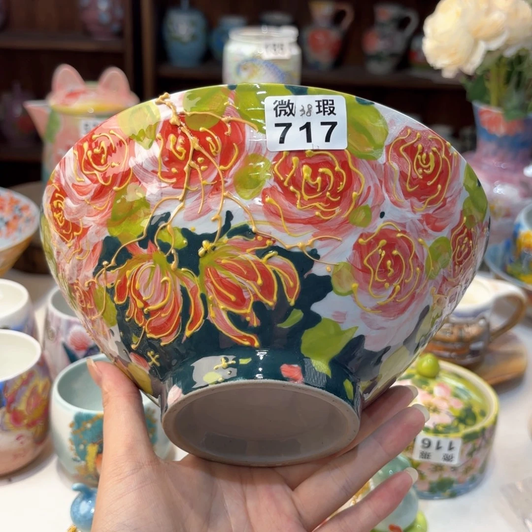 景德镇手绘高温釉下彩陶瓷茶具
