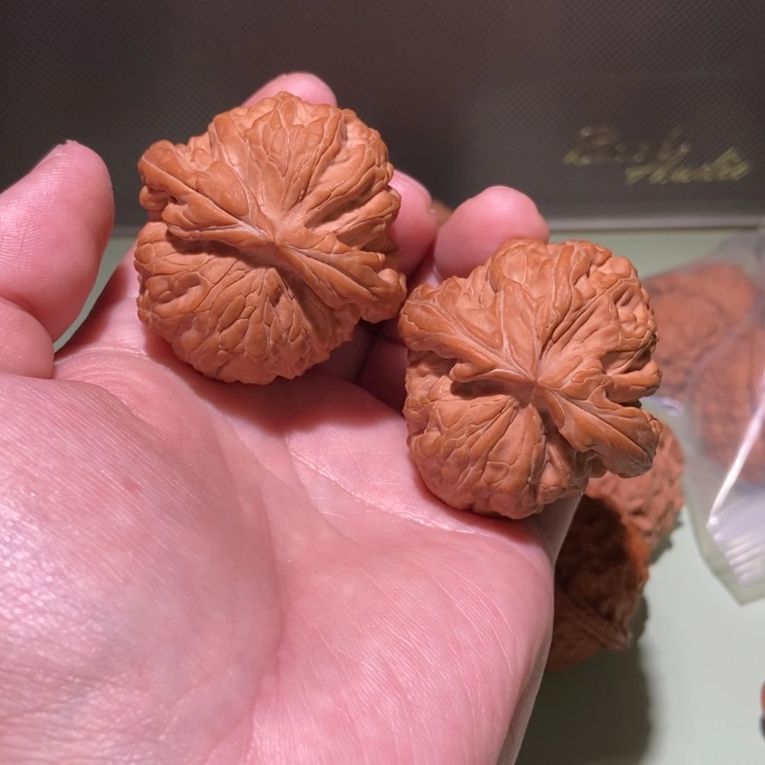 文玩核桃把件i*全品46红锦鲤货头