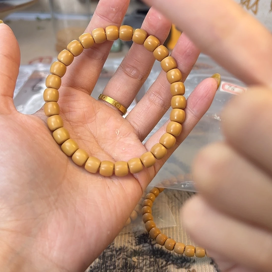 橄榄核手串7.6单圈 老挝野生铁核111111