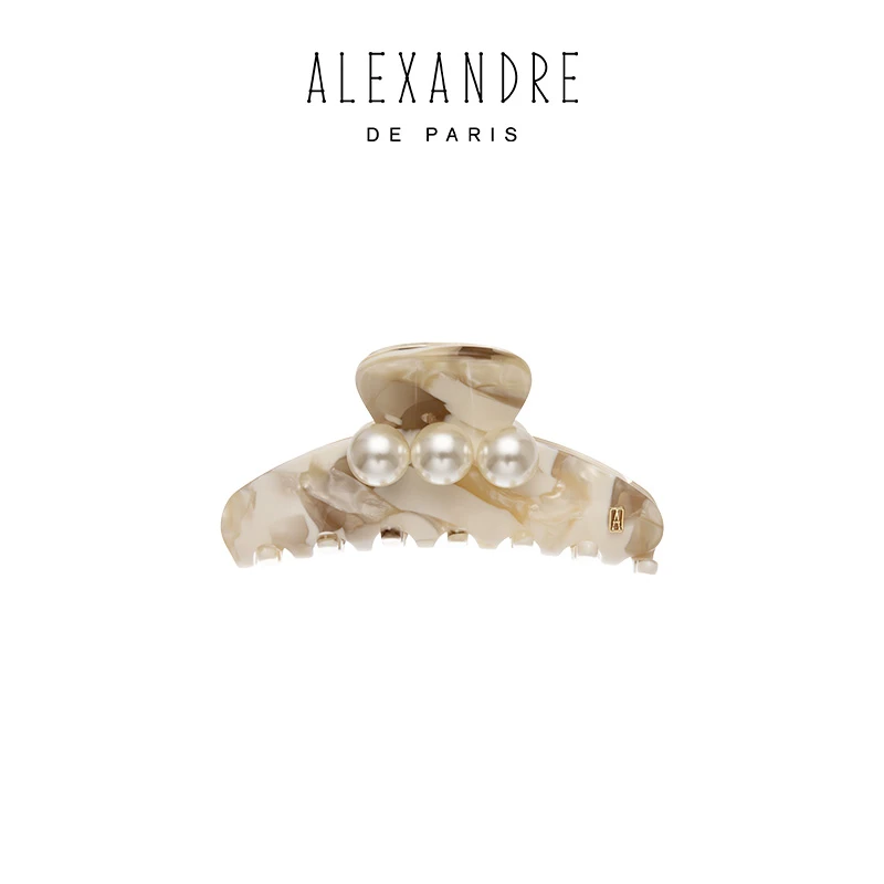 ALEXANDRE DE PARIS巴黎亚历山大明辉玉珠中号抓夹发饰头饰