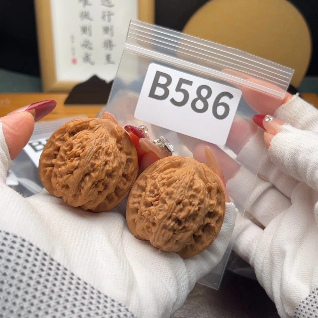 文玩核桃把件41望月b 586