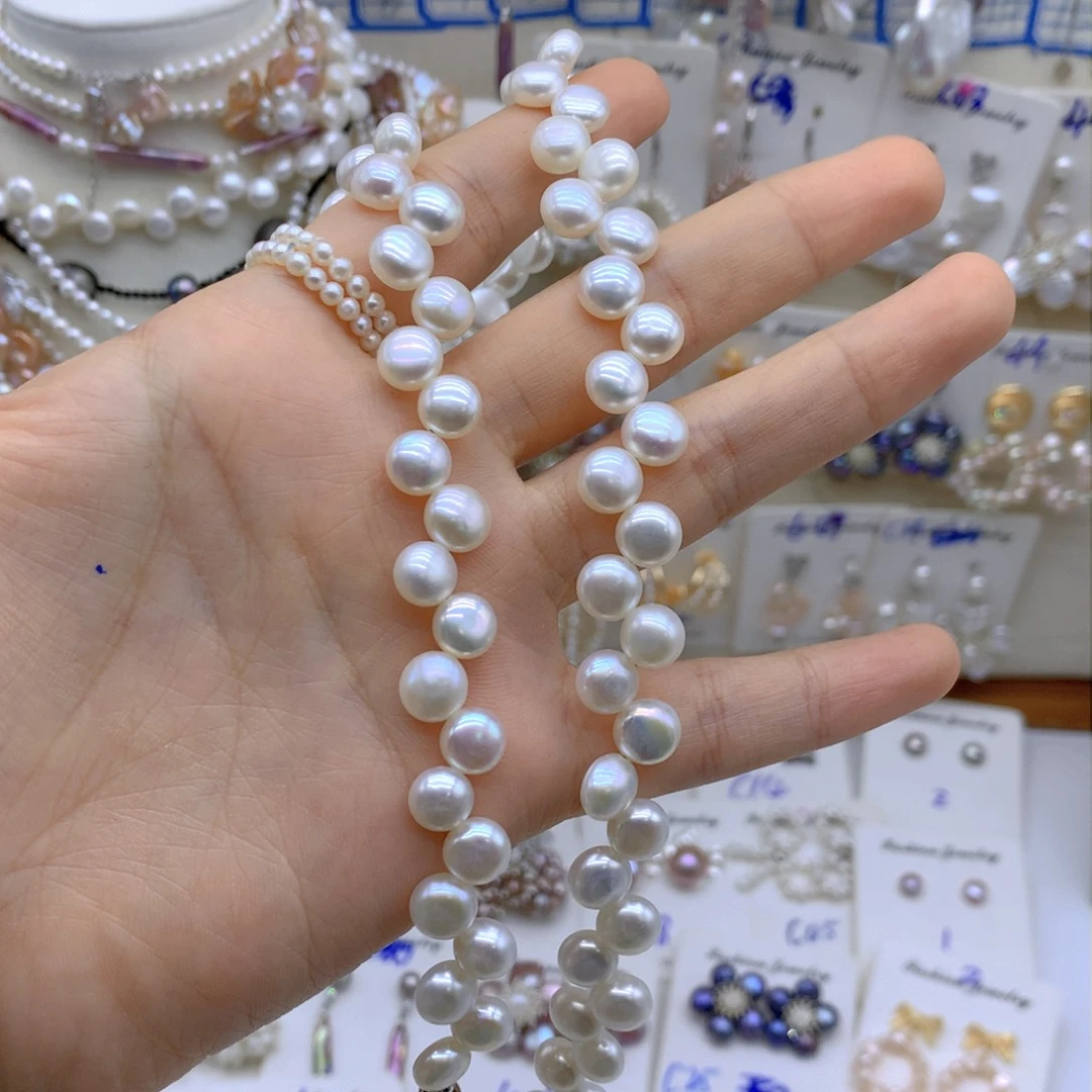 淡水珍珠颈饰银S925镶嵌