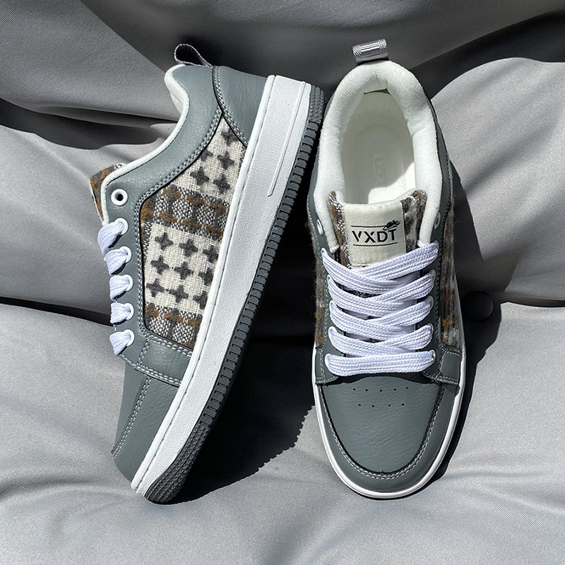 原创设计秋季新款雾霾蓝低帮板鞋男鞋女鞋大码百搭潮流情侣休闲鞋