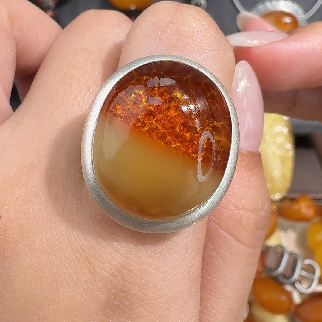 别***格琥珀未镶嵌裸石我