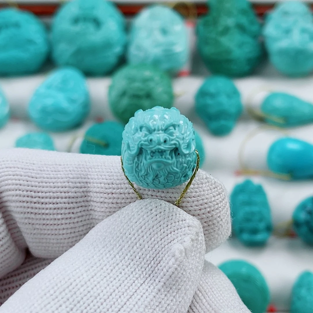 绿松石未镶嵌车挂直径14