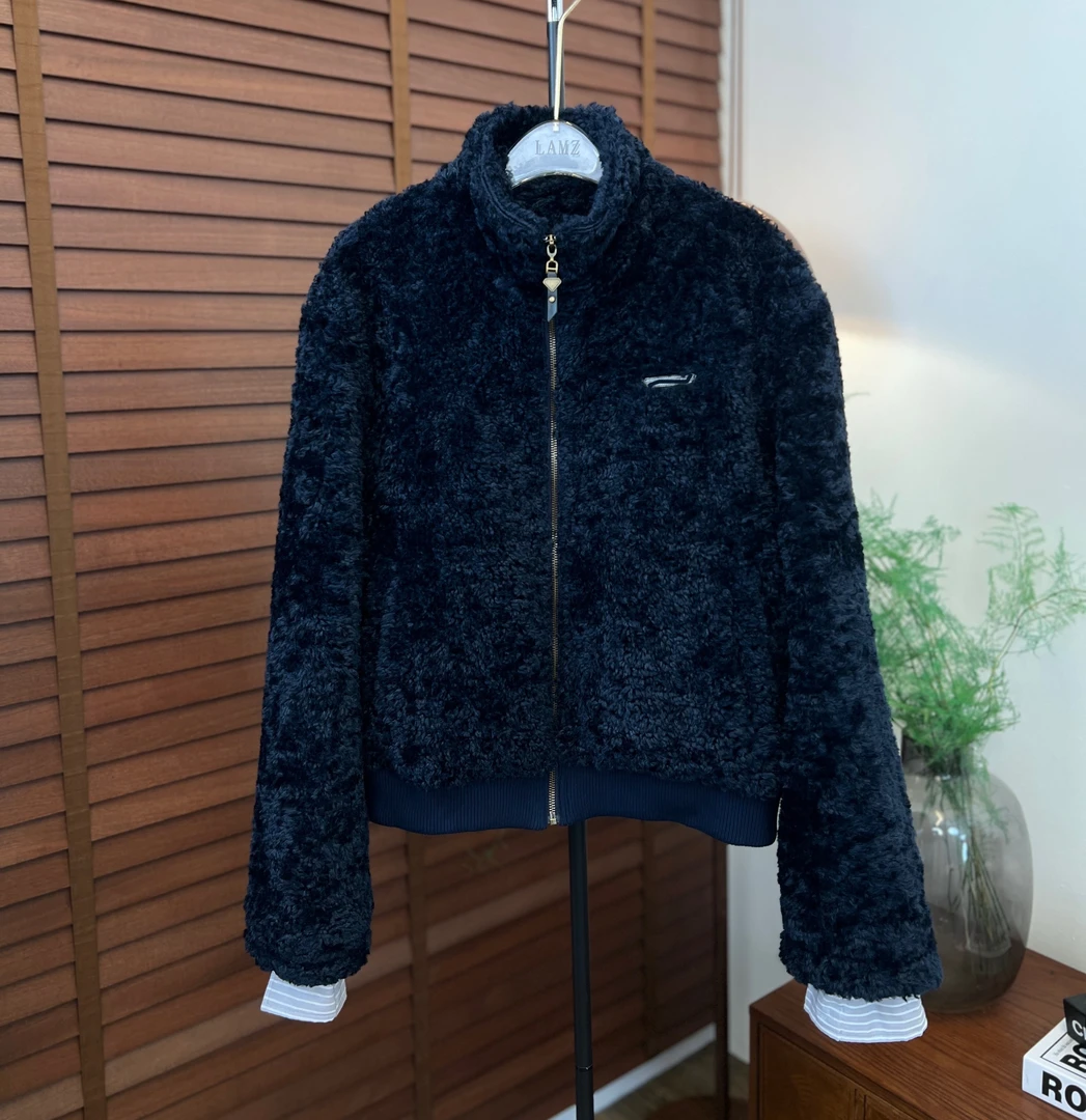 丙上丁 秋冬短款小香风时尚毛毛棉服外套女 MM0702WT