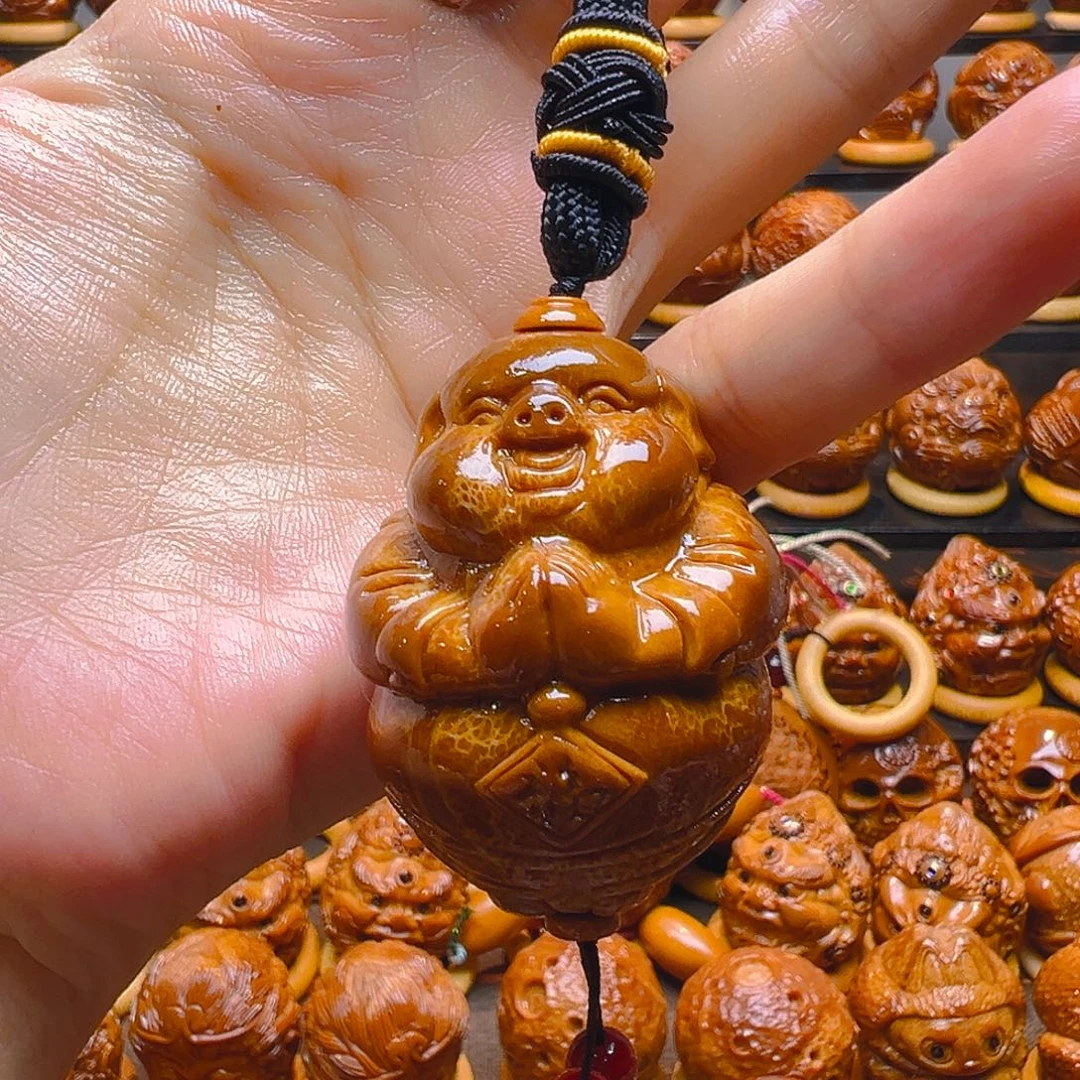 手串/手链橄榄核福猪一个手把件