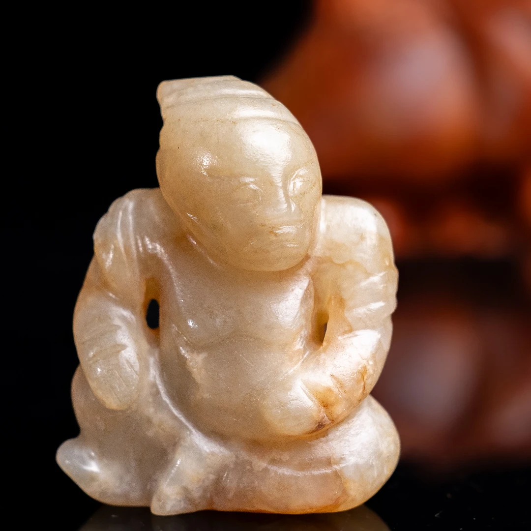 明代和田玉金刚力士-CS