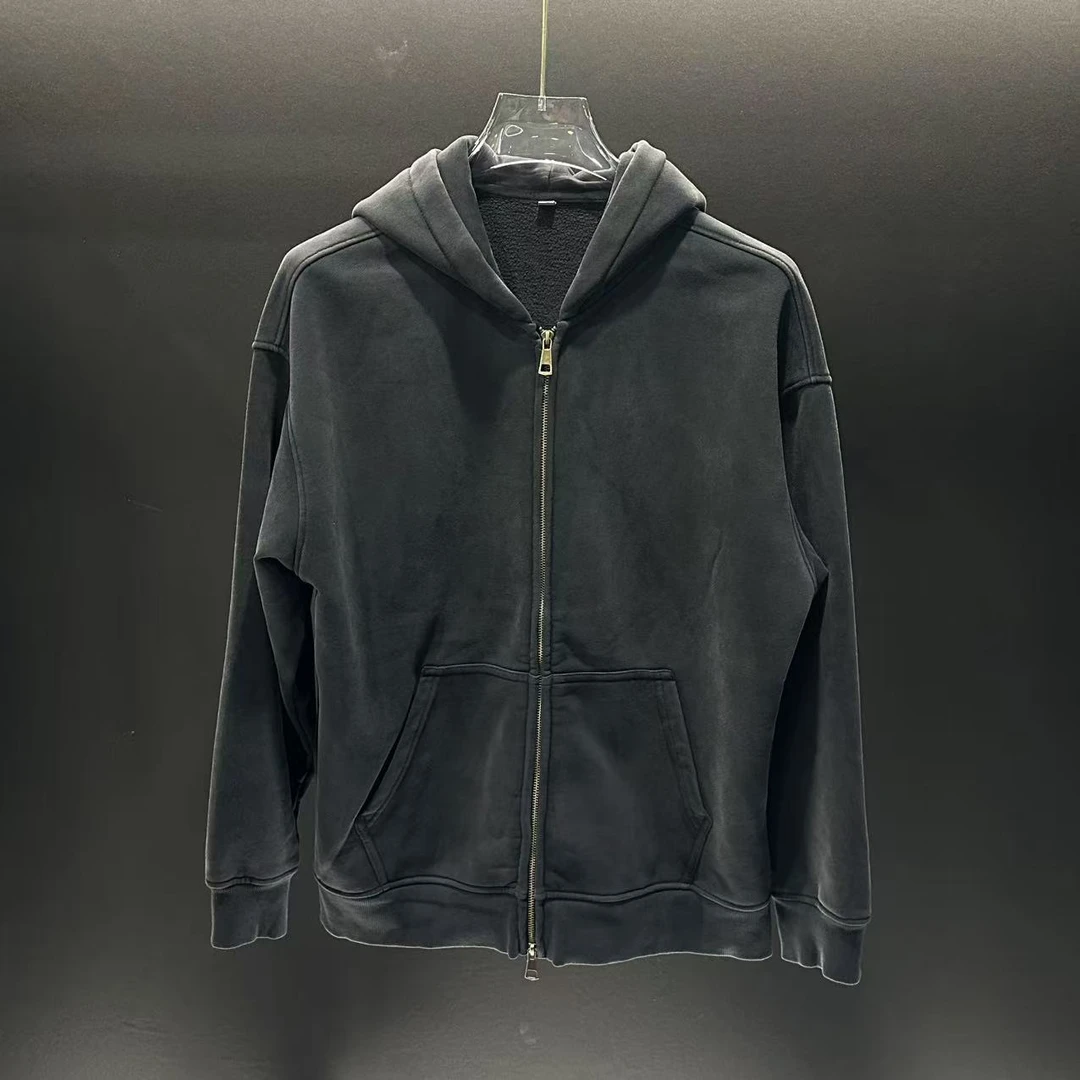 秋季保暖纯色耐磨连帽卫衣480g带帽秋冬加绒男款百搭