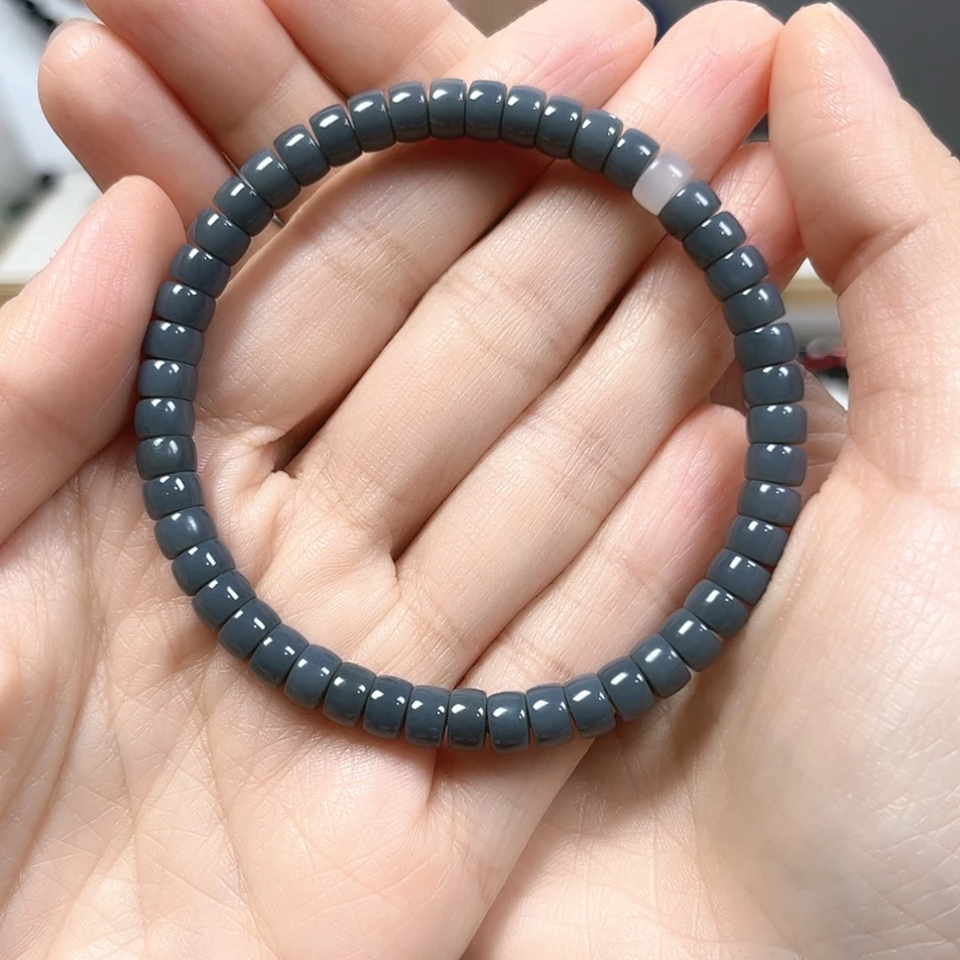 和田玉未镶嵌手链卡6珠宝级货头