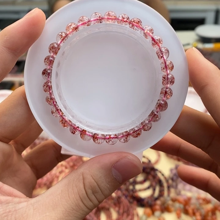 未镶嵌手串水晶透体彼岸花 多样性发一