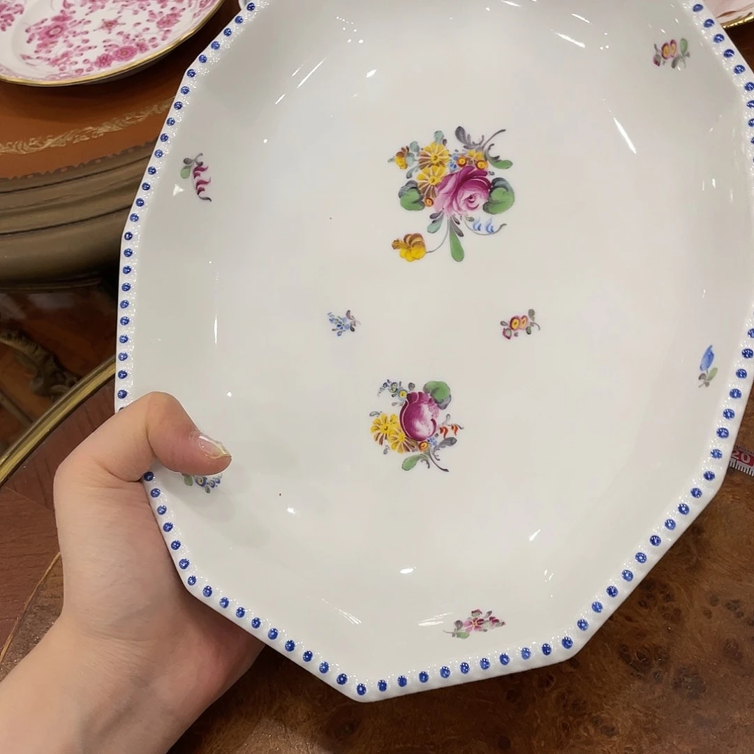 瓷片中古宁芬堡异形盘