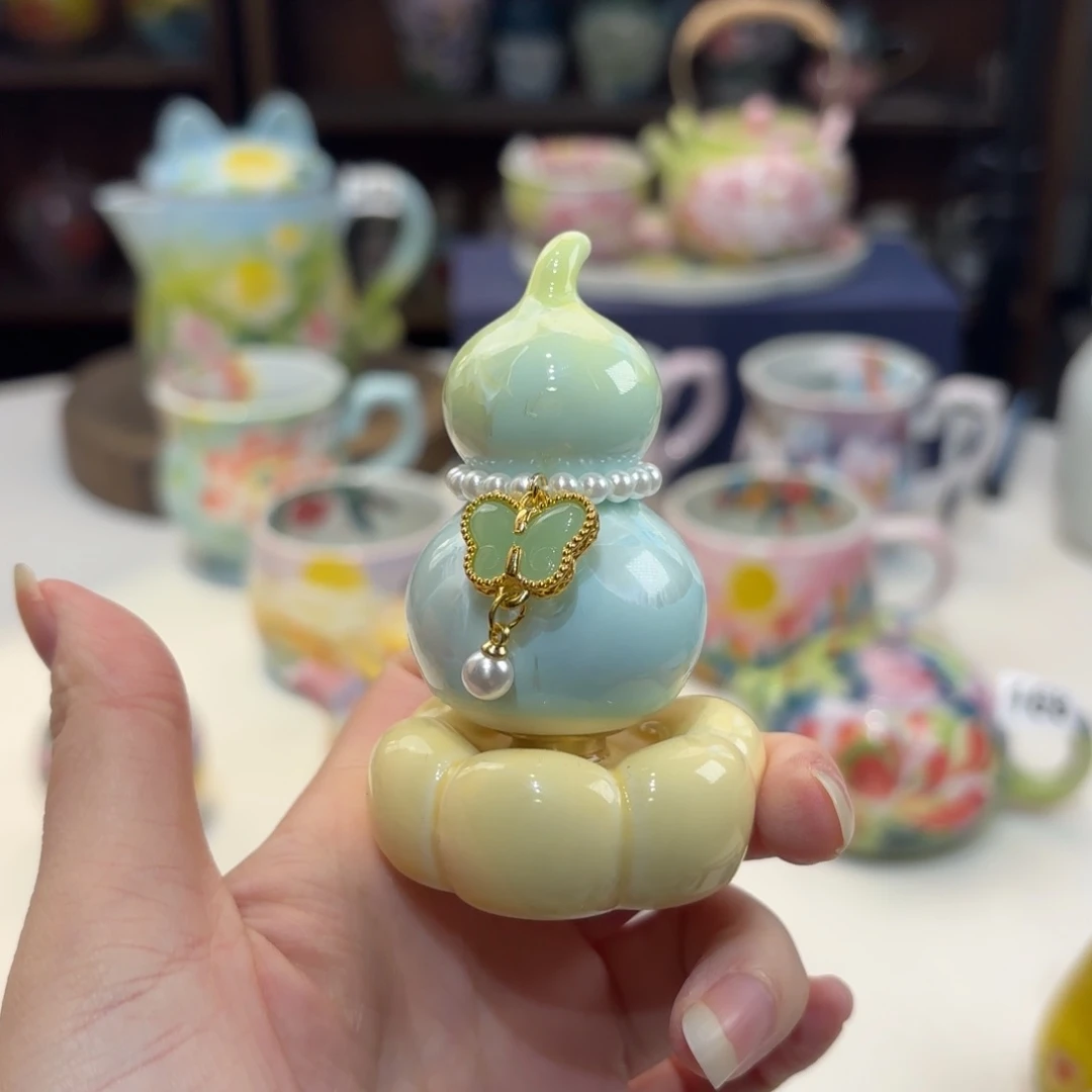 景德镇手绘高温釉下彩陶瓷茶具