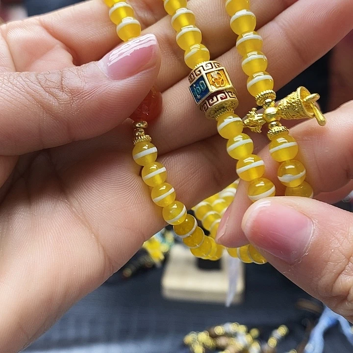 玛瑙/玉髓合金颈饰
