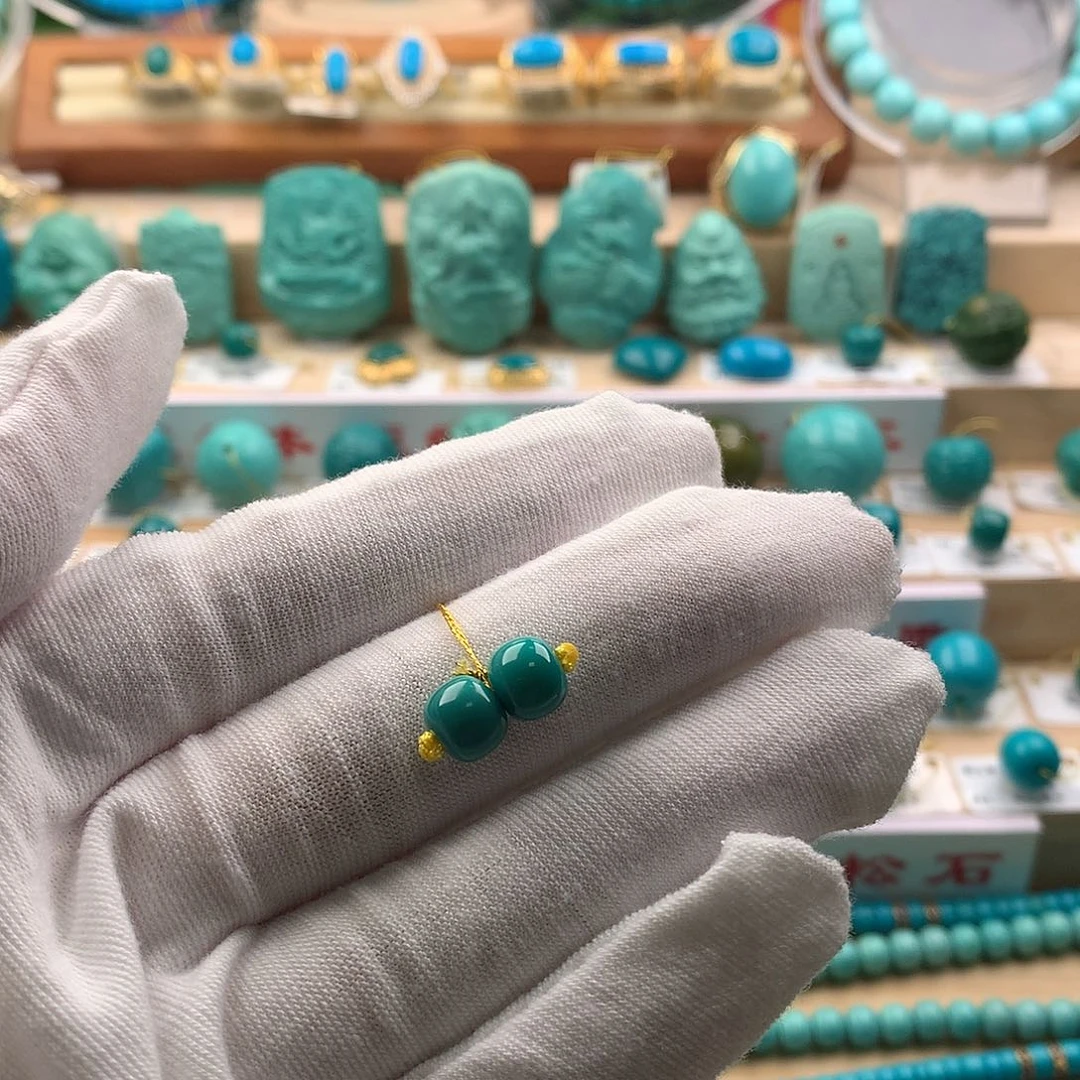 绿松石未镶嵌配饰7.4