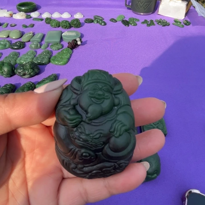 和田玉（碧玉）把件未镶嵌