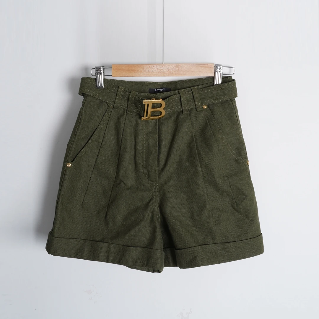 全新未使用 BALMAIN/巴尔曼 巴尔曼/绵/SC0361/短裤/36码