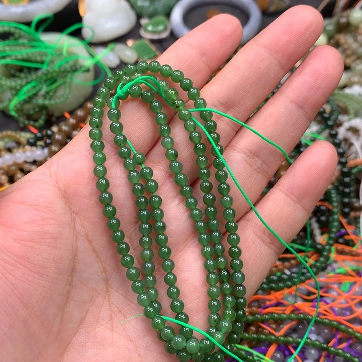 和田玉未镶嵌手链86