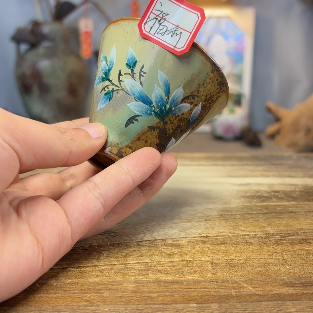 景德镇纯手工柴烧手绘陶瓷