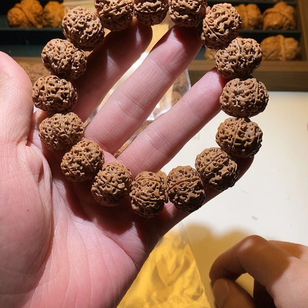 金刚菩提手串六瓣21mmm红皮