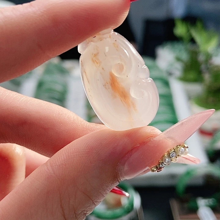 石英质玉吊坠(不含链)未镶嵌天然A货非洲翠手镯