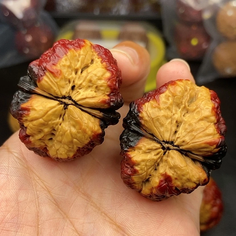 【闪购商品】把件文玩核桃38尺蝴蝶蟾