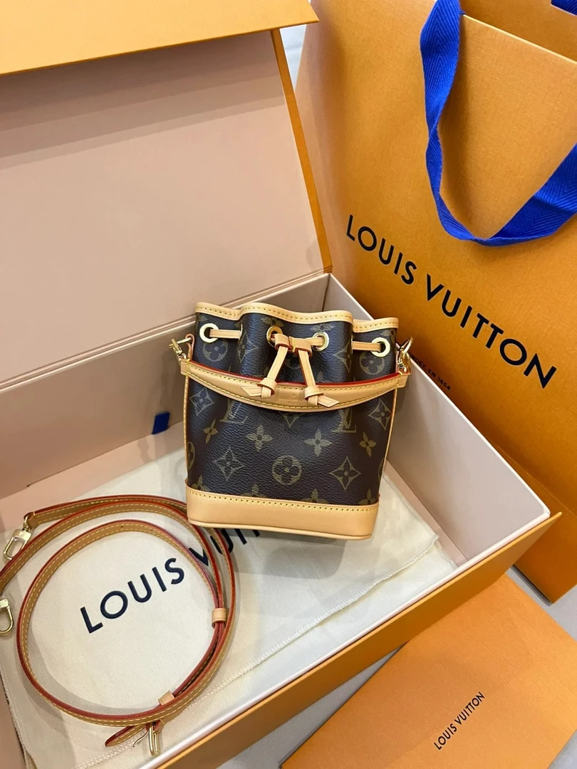 95新 LouisVuitton/路易威登 noe nano水桶老花/98新/优选