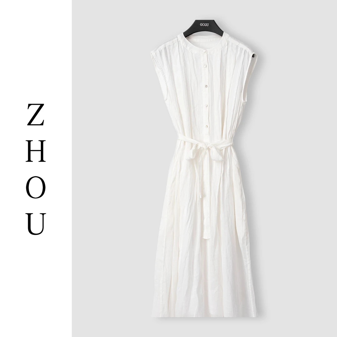 （周哥甄选）白色连衣裙-24233